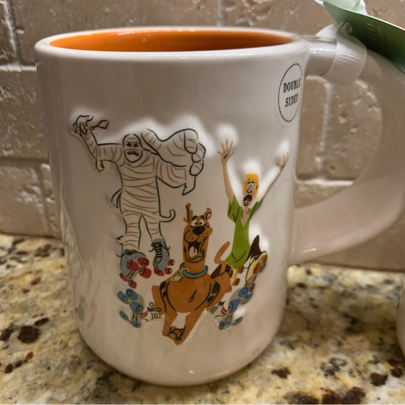 New 2024 Rae Dunn “Scooby Snacks & Run Scoob!” Canister Mug Set TikTok Halloween - Picture 7 of 8